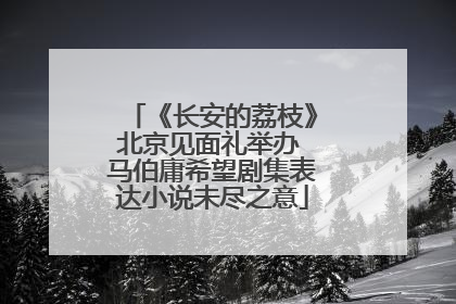 《长安的荔枝》北京见面礼举办 马伯庸希望剧集表达小说未尽之意
