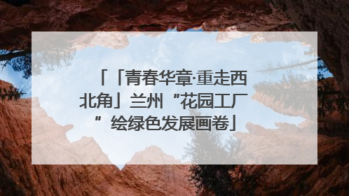 「青春华章·重走西北角」兰州“花园工厂”绘绿色发展画卷