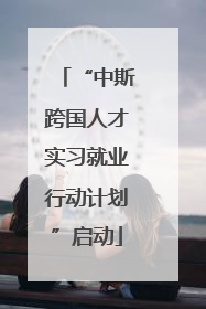 “中斯跨国人才实习就业行动计划”启动