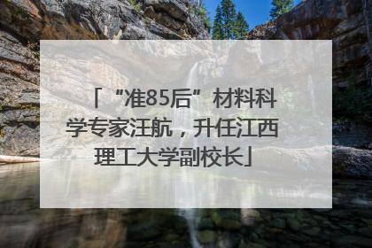 “准85后”材料科学专家汪航，升任江西理工大学副校长