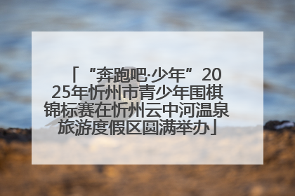 “奔跑吧·少年”2025年忻州市青少年围棋锦标赛在忻州云中河温泉旅游度假区圆满举办