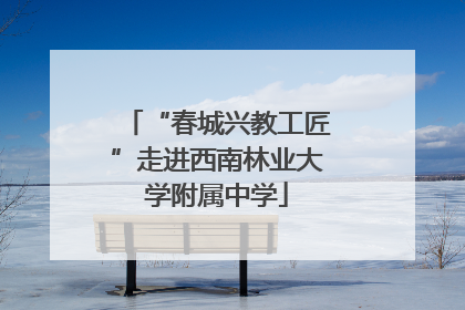 “春城兴教工匠”走进西南林业大学附属中学