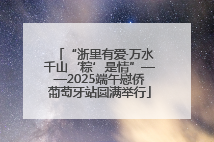 “浙里有爱·万水千山‘粽’是情”——2025端午慰侨葡萄牙站圆满举行