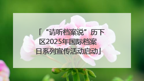“请听档案说”历下区2025年国际档案日系列宣传活动启动