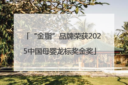 “金脂”品牌荣获2025中国母婴龙标奖金奖