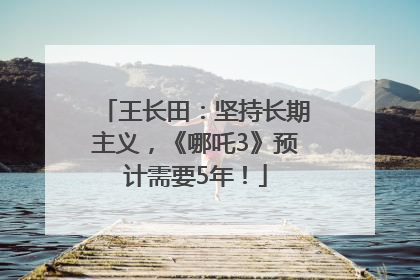 王长田：坚持长期主义，《哪吒3》预计需要5年！