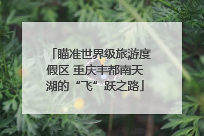 瞄准世界级旅游度假区 重庆丰都南天湖的“飞”跃之路