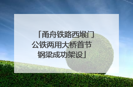 甬舟铁路西堠门公铁两用大桥首节钢梁成功架设