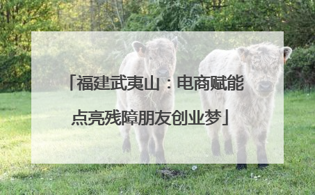 福建武夷山：电商赋能 点亮残障朋友创业梦