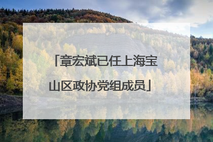 章宏斌已任上海宝山区政协党组成员