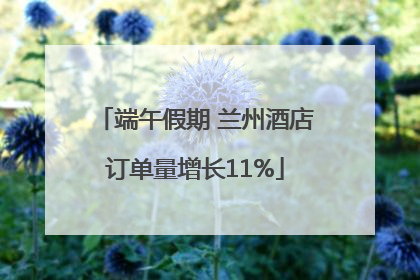 端午假期 兰州酒店订单量增长11%