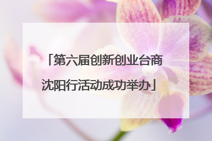 第六届创新创业台商沈阳行活动成功举办