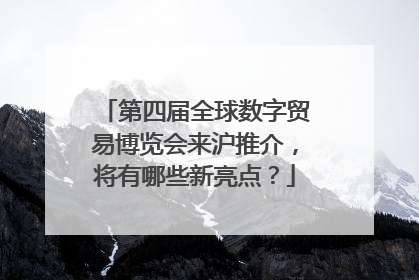 第四届全球数字贸易博览会来沪推介，将有哪些新亮点？