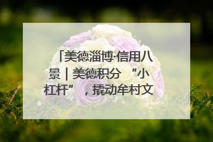 美德淄博·信用八景｜美德积分 “小杠杆”，撬动牟村文明 “大能量”
