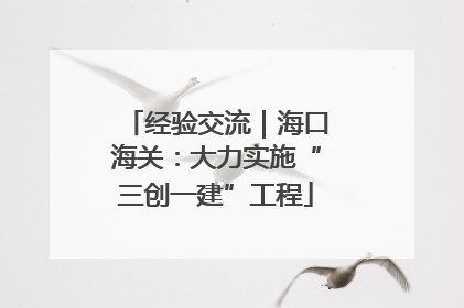 经验交流｜海口海关：大力实施“三创一建”工程