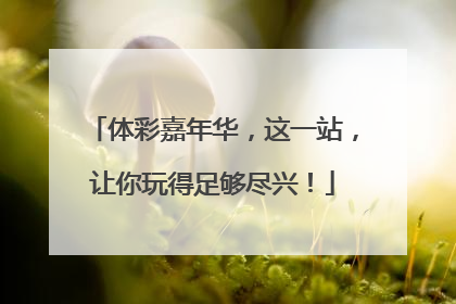 体彩嘉年华，这一站，让你玩得足够尽兴！