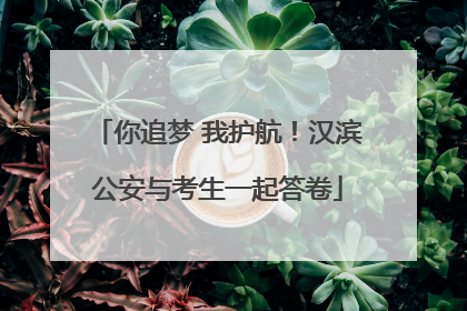 你追梦 我护航！汉滨公安与考生一起答卷