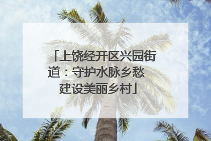 上饶经开区兴园街道：守护水脉乡愁 建设美丽乡村