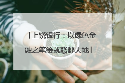 上饶银行：以绿色金融之笔绘就赣鄱大地