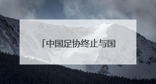 中国足协终止与国足主帅伊万合作