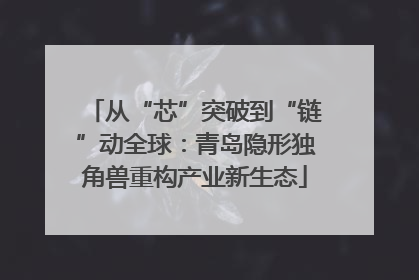 从“芯”突破到“链”动全球：青岛隐形独角兽重构产业新生态