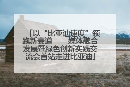 以“比亚迪速度”领跑新赛道——媒体融合发展暨绿色创新实践交流会首站走进比亚迪