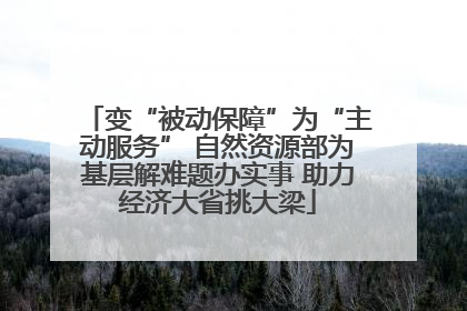 变“被动保障”为“主动服务” 自然资源部为基层解难题办实事 助力经济大省挑大梁