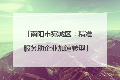 南阳市宛城区：精准服务助企业加速转型