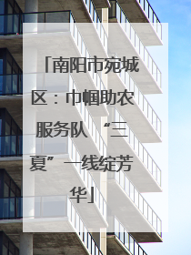 南阳市宛城区：巾帼助农服务队 “三夏”一线绽芳华