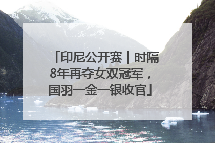 印尼公开赛｜时隔8年再夺女双冠军，国羽一金一银收官