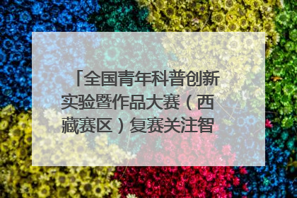 全国青年科普创新实验暨作品大赛（西藏赛区）复赛关注智慧环保等主题