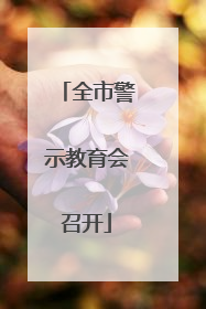 全市警示教育会召开