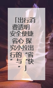 出行消费透明 安全便捷省心 探究小拉出行的“省”与“快”