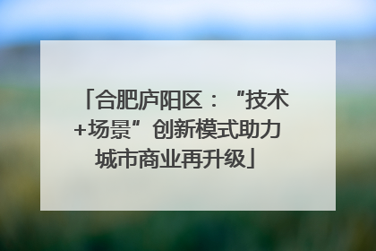 合肥庐阳区：“技术+场景”创新模式助力城市商业再升级