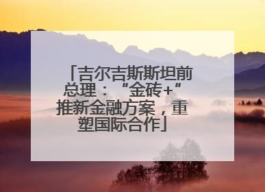 吉尔吉斯斯坦前总理：“金砖+”推新金融方案，重塑国际合作