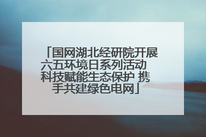 国网湖北经研院开展六五环境日系列活动 科技赋能生态保护 携手共建绿色电网