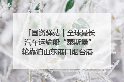 国资驿站｜全球最长汽车运输船“泰斯堡”轮靠泊山东港口烟台港；渤海最大油气平台完成浮托安装