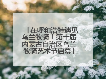 在呼和浩特遇见乌兰牧骑！第十届内蒙古自治区乌兰牧骑艺术节启幕