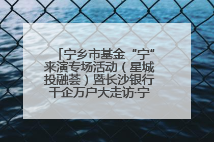 宁乡市基金“宁”来演专场活动（星城投融荟）暨长沙银行千企万户大走访·宁乡专场活动举行