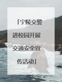 宁陵交警进校园开展交通安全宣传活动