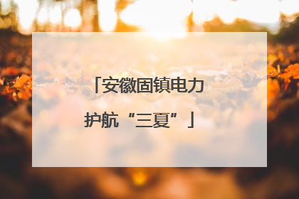 安徽固镇电力护航“三夏”
