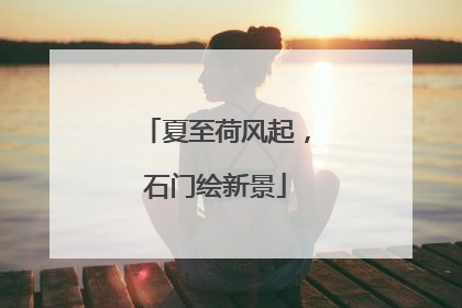夏至荷风起，石门绘新景