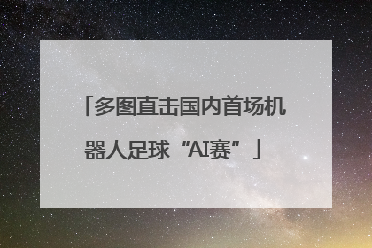 多图直击国内首场机器人足球“AI赛”