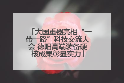 大国重器亮相“一带一路”科技交流大会 德阳高端装备硬核成果彰显实力