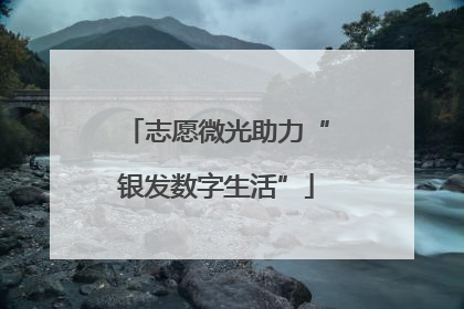 志愿微光助力“银发数字生活”