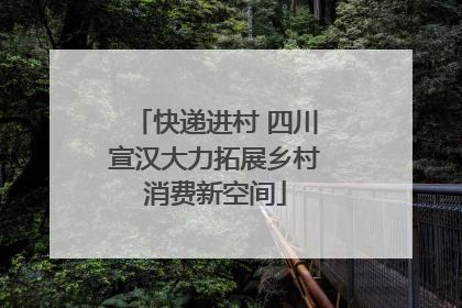 快递进村 四川宣汉大力拓展乡村消费新空间