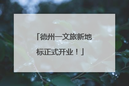 德州一文旅新地标正式开业！