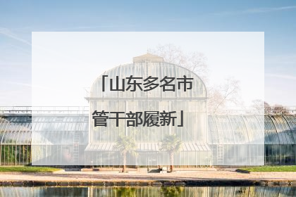 山东多名市管干部履新