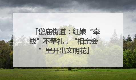 岱庙街道：红娘“牵线”不牵礼，“相亲会”里开出文明花