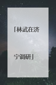 林武在济宁调研